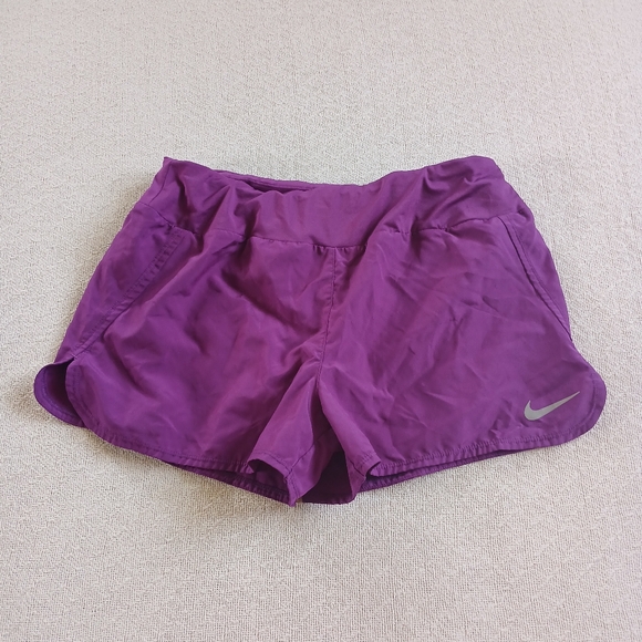 nike ♡ dri-fit purple lined shorts - Picture 1 of 10